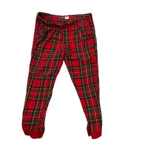 Old Navy Red Black Checked Sleepwear Pants Mens XLT